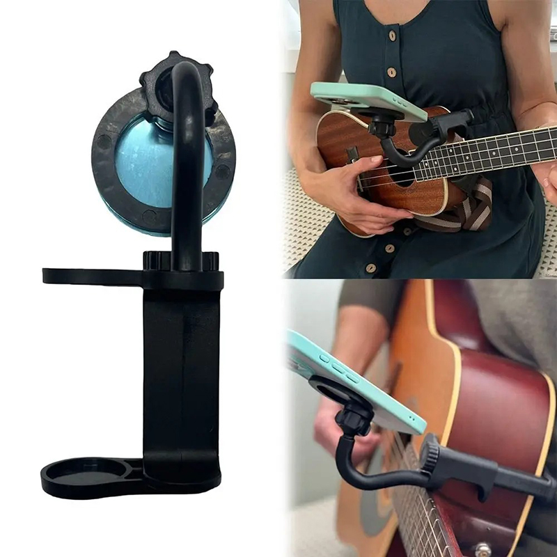 Detaillierte Ansicht Handyhalter für Gitarre - Universal Klemme Freihändig Verstellbar
