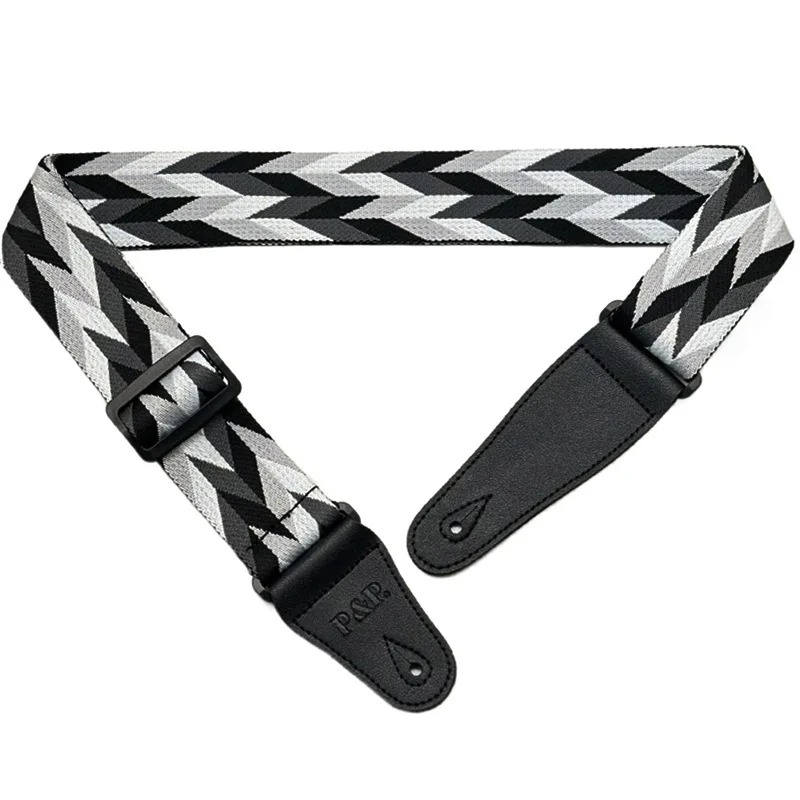 Allgemeine Ansicht Akustikgitarren-Gurt Gewebtes Jacquard 'Klassisches Chevron