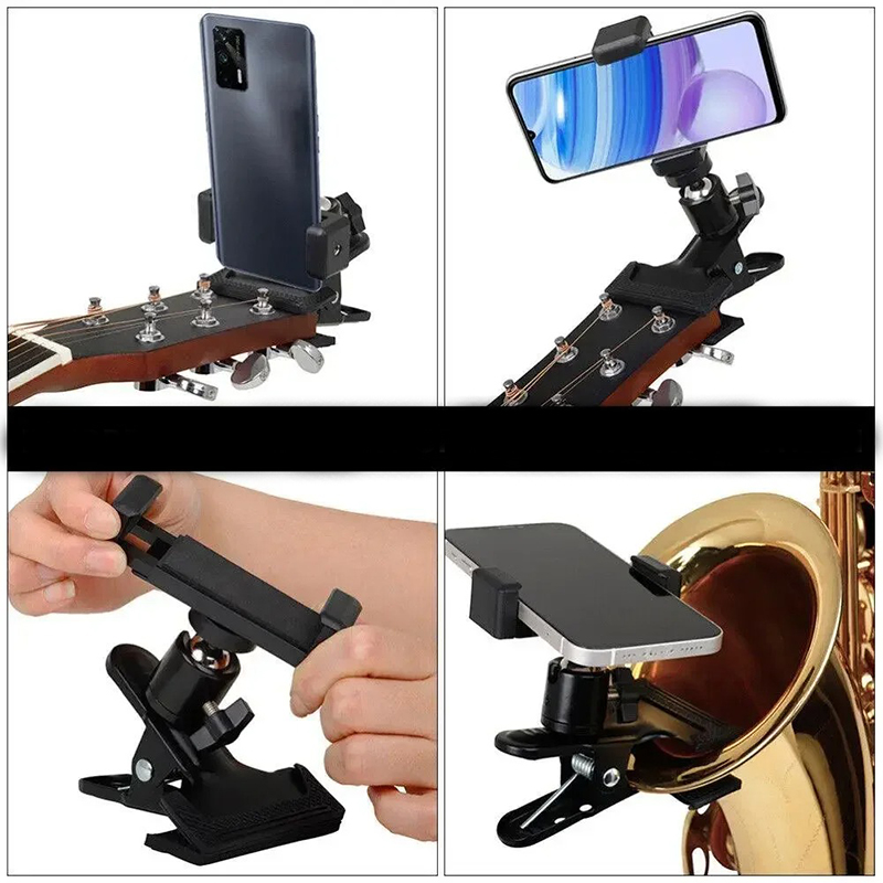Allgemeine Ansicht Handyhalterung Musiker - Universeller Clip für Gitarre & Instrumente