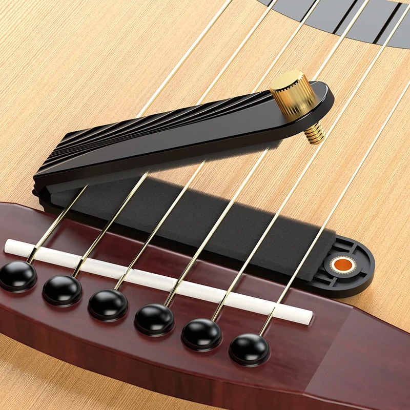 Gitarrensaite Dämpfer - Universal Dämpfer für Akustikgitarre, E-Gitarre, Bass und Ukulele