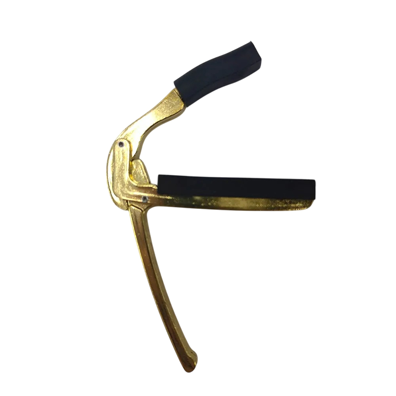 Capodaster Gitarre mit ergonomischem Griff - Schnelle und starke Klemmkraft in Goldfarbe