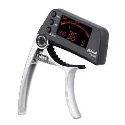 Capodastre Stimmgerät LCD Modell Clip & Tune Vielseitig Farbe Silber