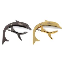 Capodastre Gitarren-Design Delfin - Originelles Metall für Akustik- & Elektrogitarre