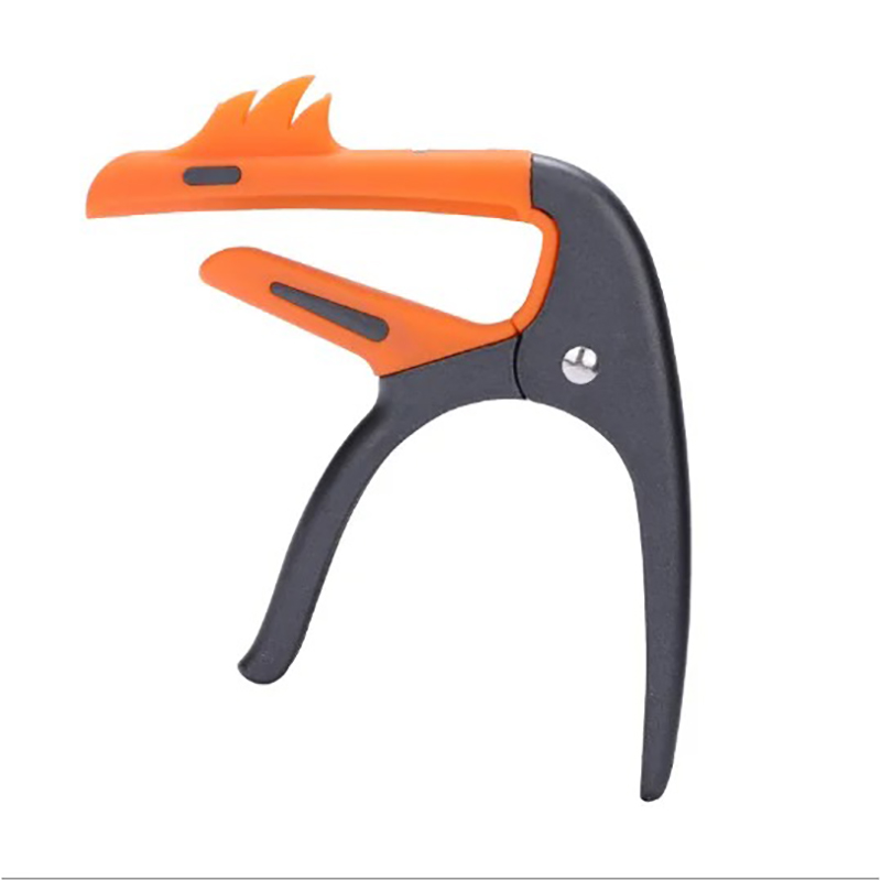 Capodastre Gitarren-Design Flamingo - Metallspannung + 3 kostenlose Plektren Farbe - Orange