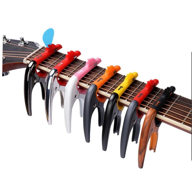 Capodastre Gitarren Design Flamingo Rose - Metallspannung