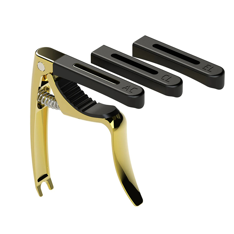 Universeller Multi-Profil Kapodaster - 3-in-1 Anpassung! Goldfarben