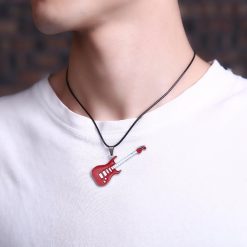 Details zum Rock-Gitarren-Anhänger 'Double Solo' - 2 Farben zur Auswahl