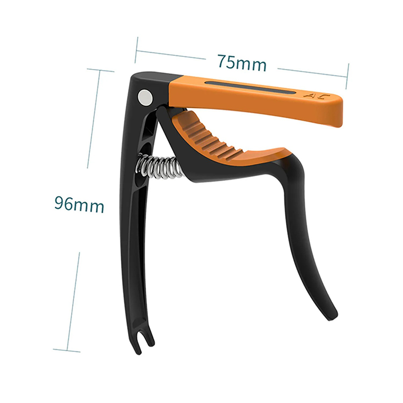 Abmessungen Kapodaster Gitarre Multi-Profil - Universal 3-in-1 mit Einsätzen