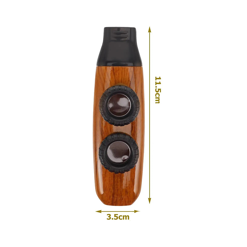 Abmessungen Kazoo im Vintage-Holzdesign - Mehrere Soundeffekte
