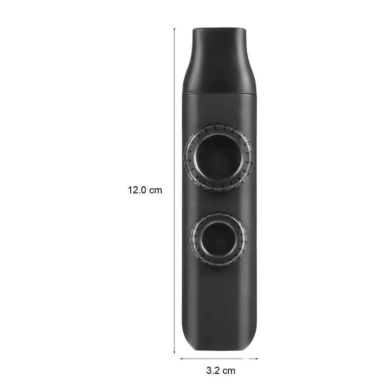 Abmessungen Kazoo mit Doppelresonator für verstärkte akustische Effekte
