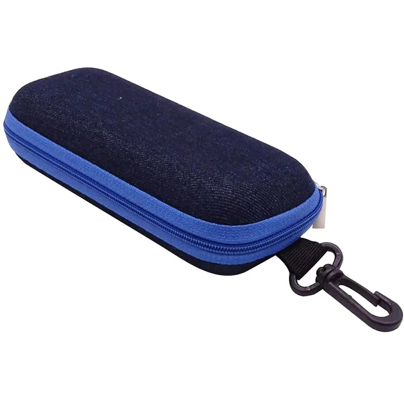 Hartschalenhülle für Kazoo - Stoßfeste Tragetasche mit Karabiner in Blau