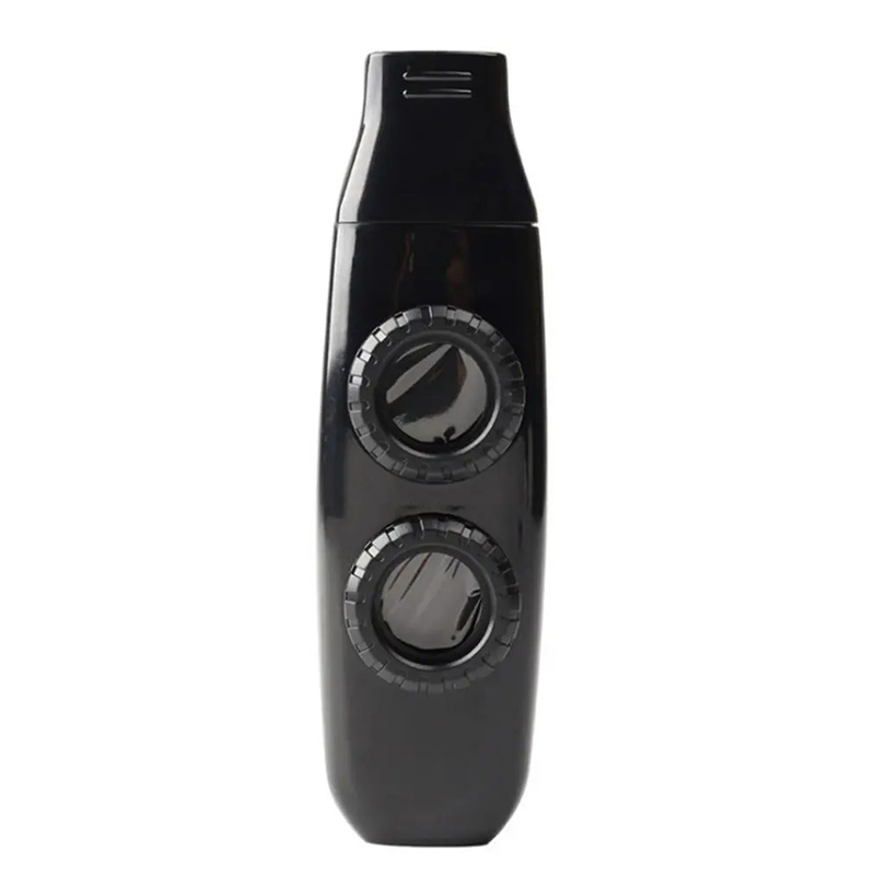 Schwarzes Kazoo mit doppeltem Resonator