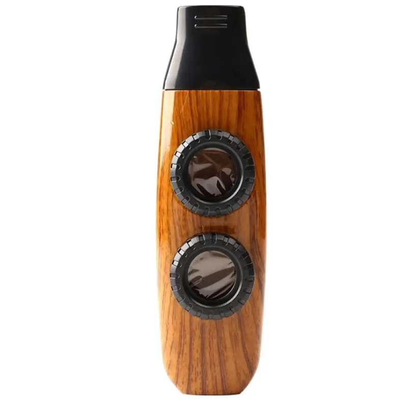 Doppelresonator Kazoo in Holzfarbe