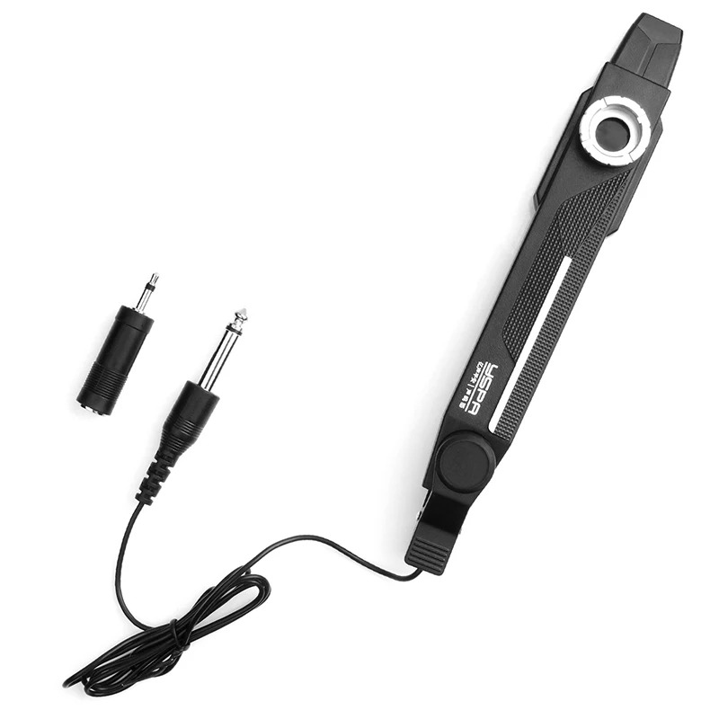 Elektroakustisches Kazoo KazooPro mit Clip-Mikrofon und Adaptern