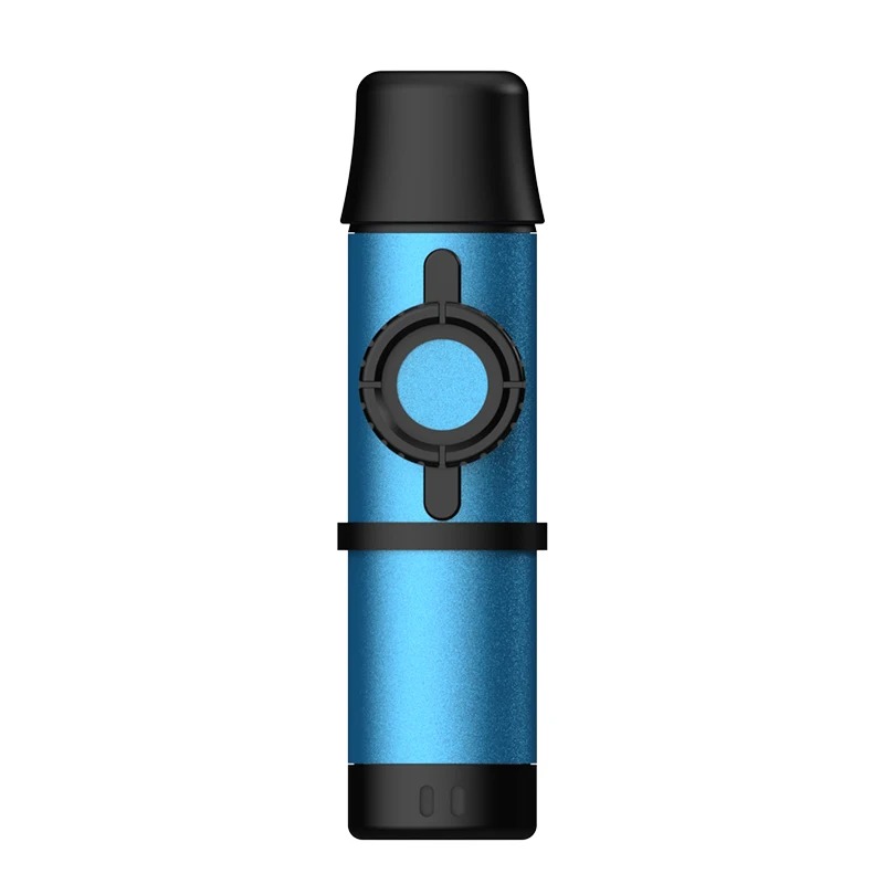 Metallisches, einstellbares Kazoo - Professioneller Klang und Premium-Design - Farbe Blau
