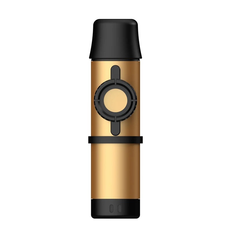 Metallisches, einstellbares Kazoo - Professioneller Klang und Premium-Design - Goldfarben