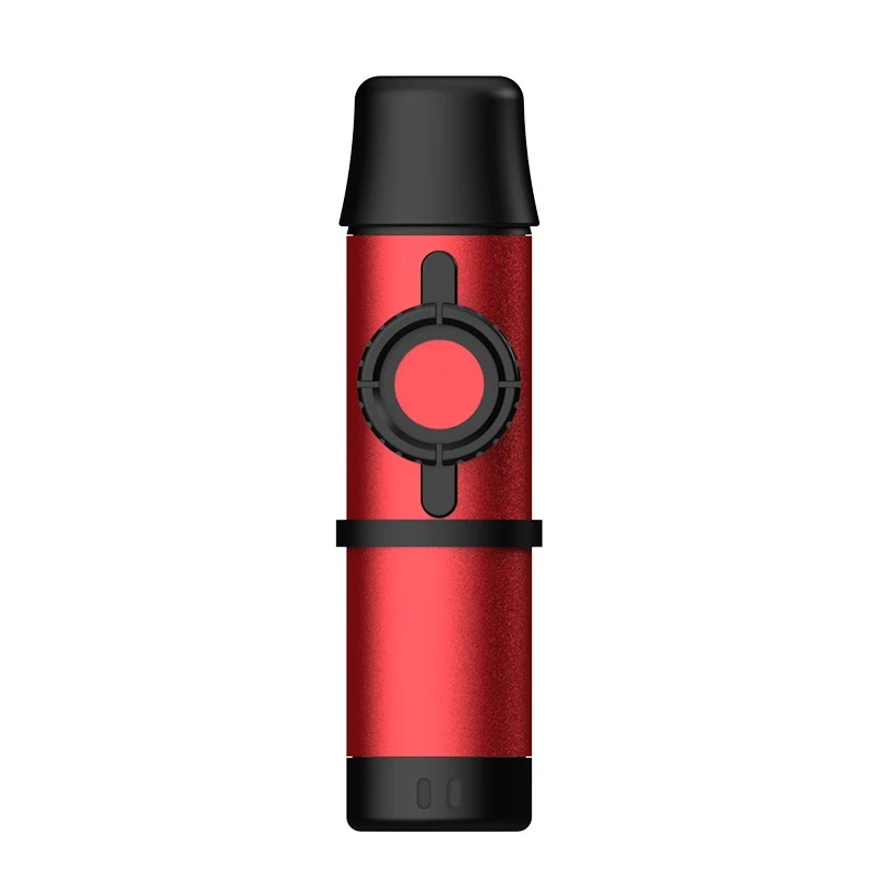 Metallisches, einstellbares Kazoo - Professioneller Klang und Premium-Design - Farbe Rot