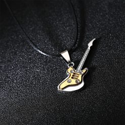 Prachtvoller Rock-Gitarren-Anhänger 'Crystal Jam' - Farbe Gold