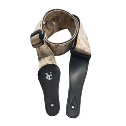 Prachtvoller Gitarrengurt aus Denim-Camouflage - Wüstensturm