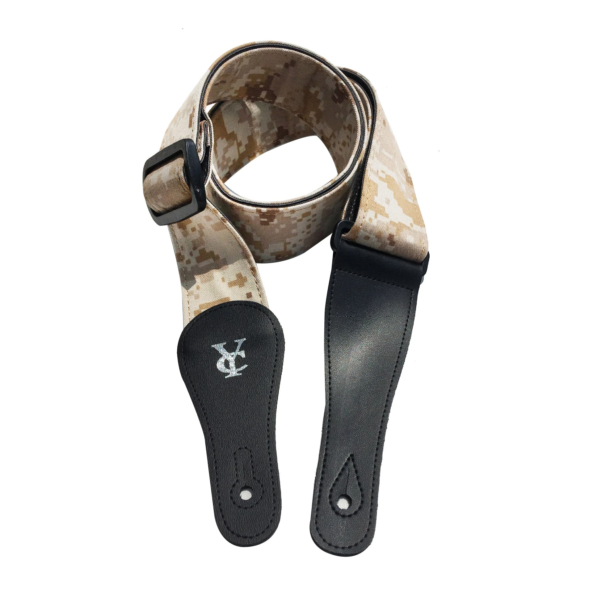 Prachtvoller Gitarrengurt aus Denim-Camouflage - Wüstensturm