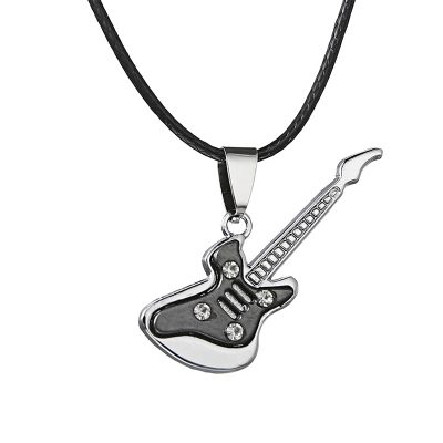 Anhänger Rock Gitarre 'Crystal Jam' in Schwarz