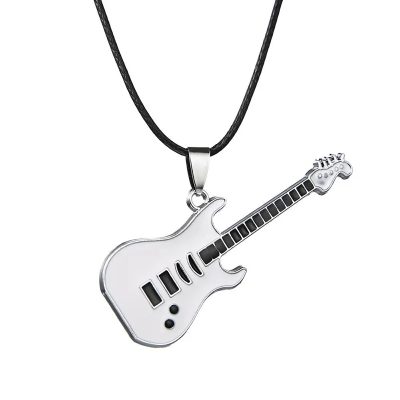 Anhänger Rock Gitarre 'Doppel Solo' Farbe Weiß