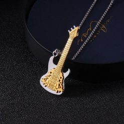 Anhänger Rock Gitarre - Goldene Saiten