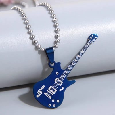 Anhänger Rock Gitarre 'Metal Symphony' in Blauer Farbe