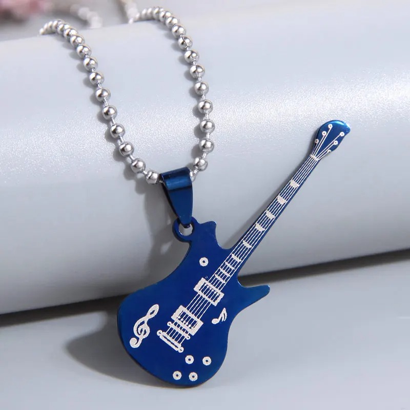 Anhänger Rock Gitarre 'Metal Symphony' in Blauer Farbe