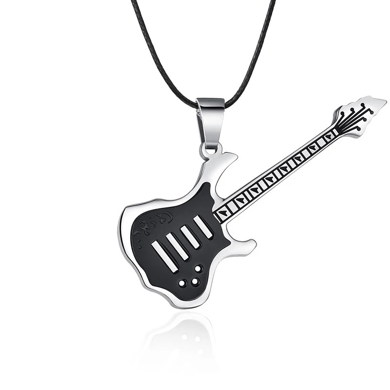Anhänger 'Solo Chromatik' Rockgitarre in Schwarz
