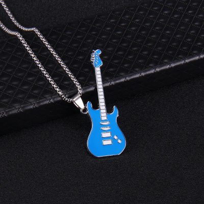 Anhänger Rock Gitarre Strat'Color in Blau
