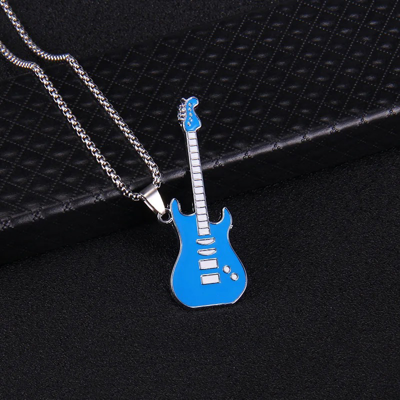 Anhänger Rock Gitarre Strat'Color in Blau