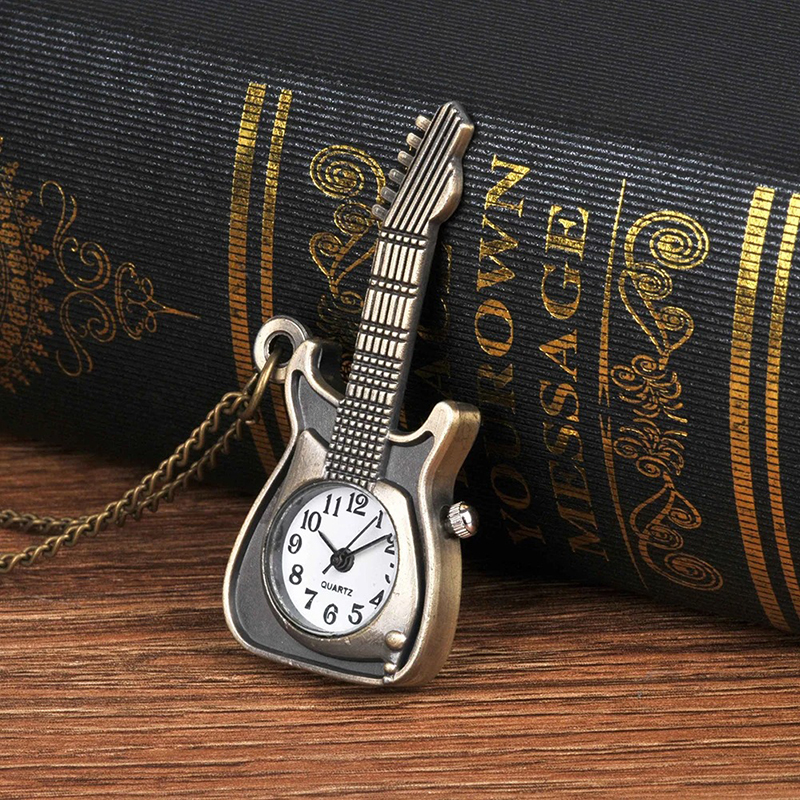 Anhänger Rockgitarre und Taschenuhr - Time Solo Vintage