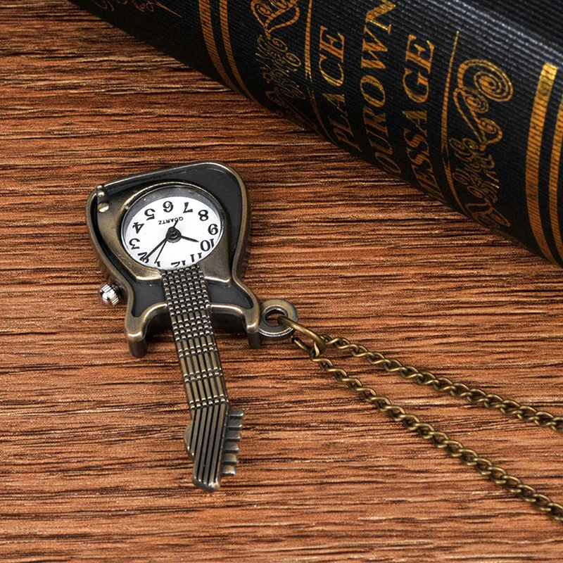 Anhänger - Rockgitarre und Taschenuhr - Time Solo Vintage