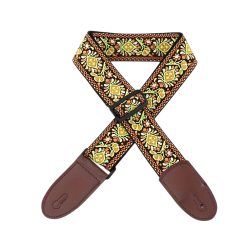 Gitarrengurt - Vintage Folk Sonnenmuster