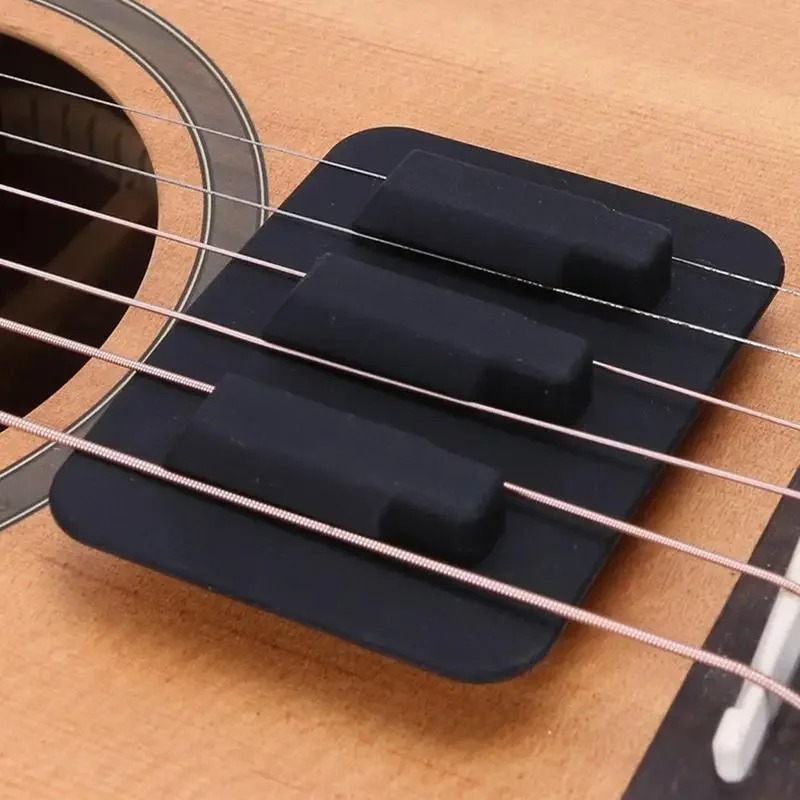 Leiser Akustikgitarre - Silikon-Dämpfer Mute Pad Flex zur Geräuschreduzierung