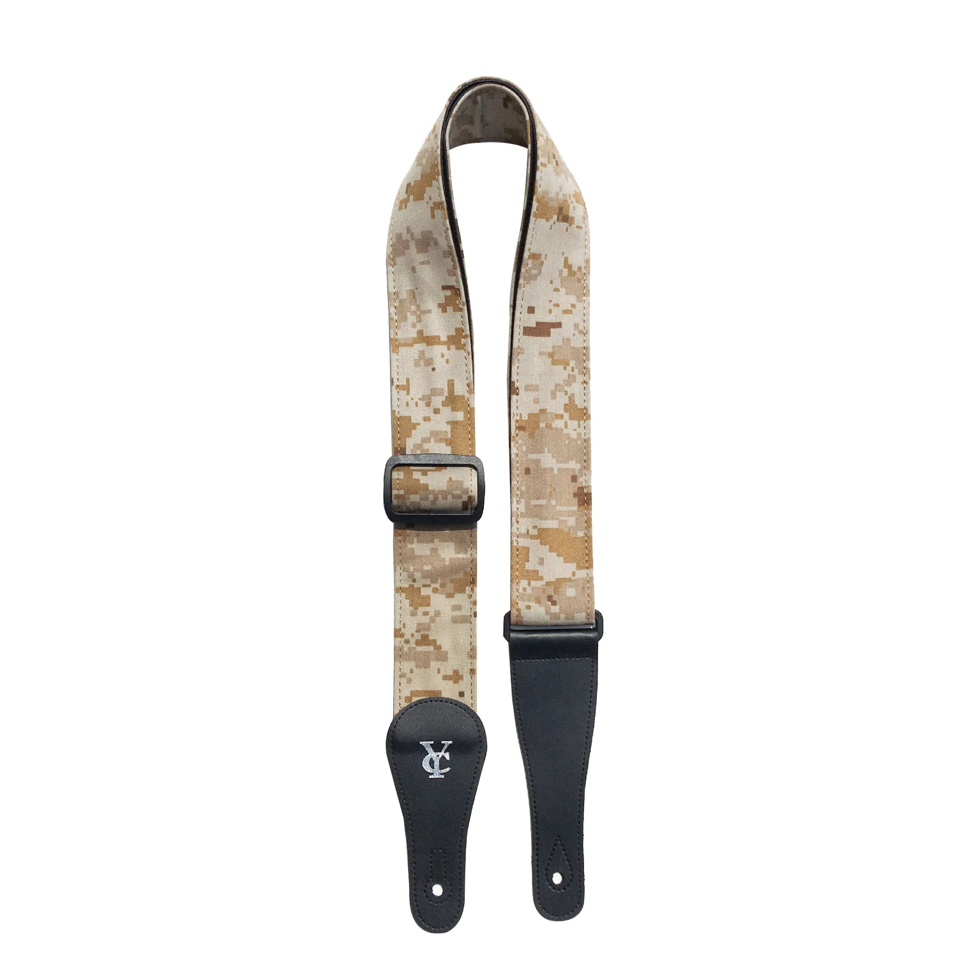 Vollständige Ansicht des Denim Camouflage Gitarrengurts - Wüstensturm