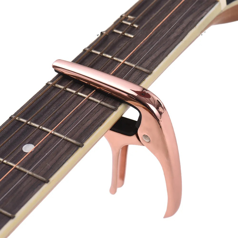 Übersicht Capodaster Universal Gitarre Metall - Premium Farben (Schwarz, Gold, Silber, Roségold)