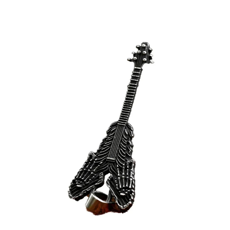 Übersicht über den metallischen Rock-Gitarrenanhänger - Skelettklaue