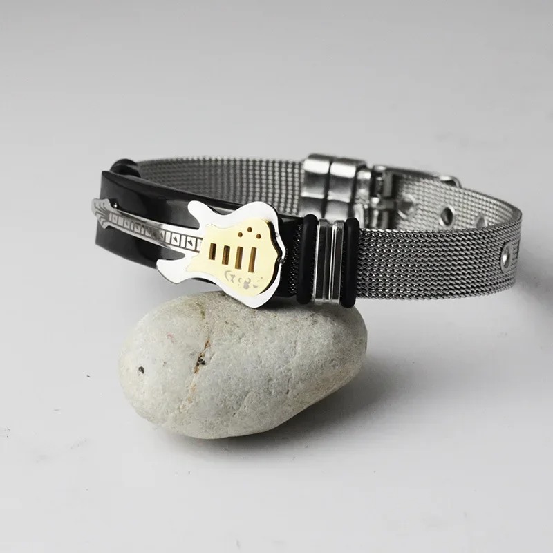 Avant Armband Gitarre Rock Stratocaster Vergoldet