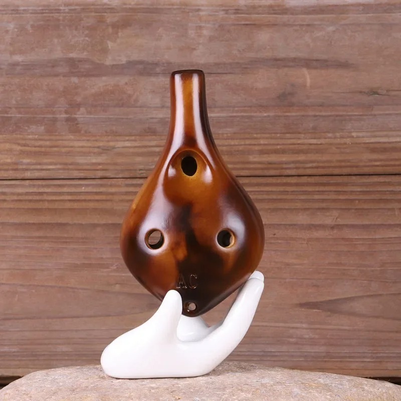 Avant Ocarina Keramik - Strohfeuer-Stil 6 Loch Ton C Farbe
