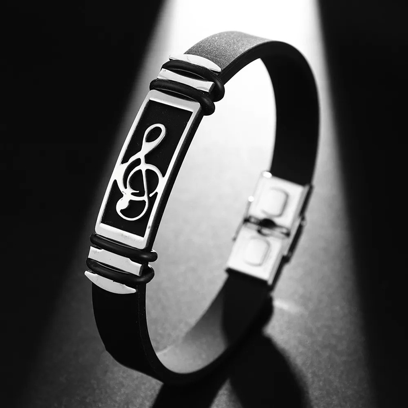 Armband Clé de Sol Signature Eleganz Farbe Silber