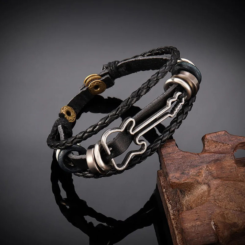 Armband Gitarre Rock - Duo Esprit Electrik - Farbe Schwarz