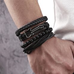 Armband Gitarre Rock Riff Dunkel