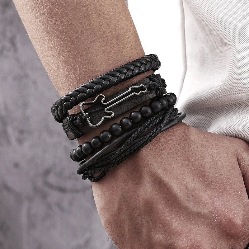 Armband Gitarre Rock Riff Dunkel