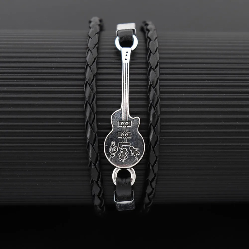 Armband Gitarre Rock - Silberne Symphonie