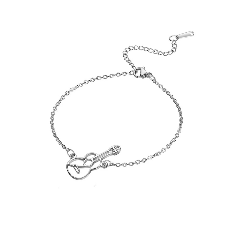 Armband Gitarre Unplugged Modell 2 Farbe Silber