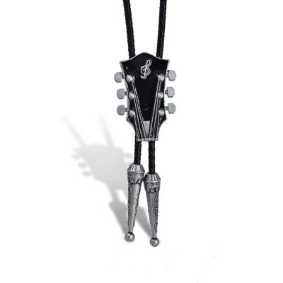 Cracatte Bolo Gitarre Der Schnürsenkel des Bluesman Farbe Silber