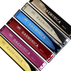 Prächtige Mundharmonika mit 24 Löchern in 4 Farben