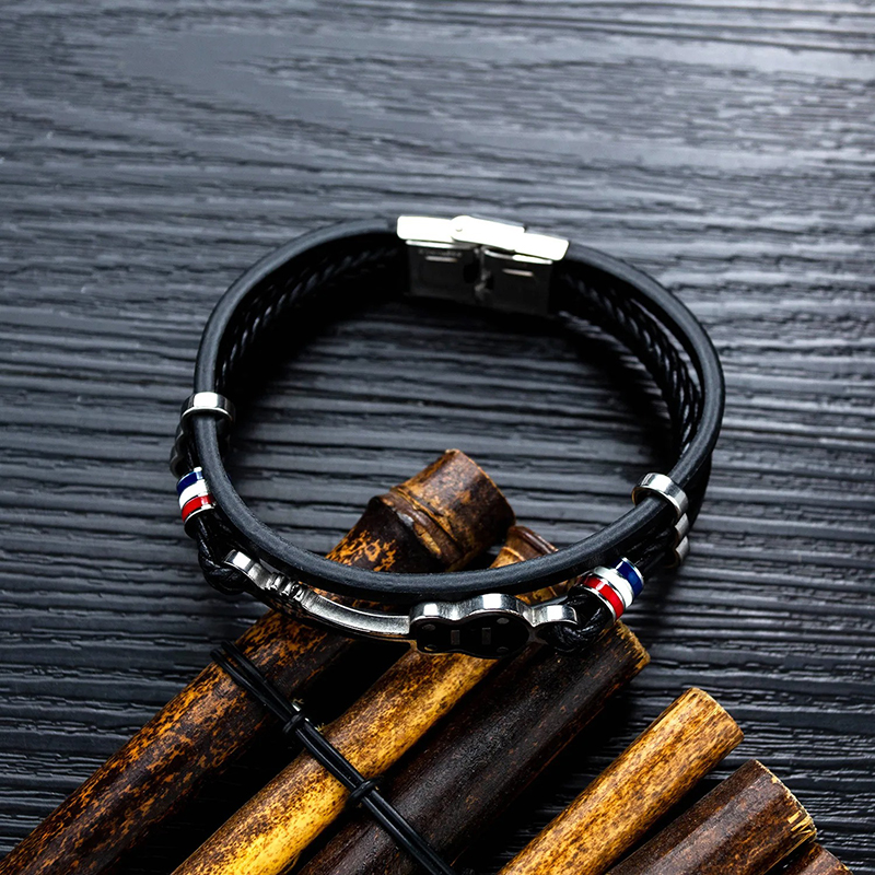 Frontansicht Armband Gitarre French Touch